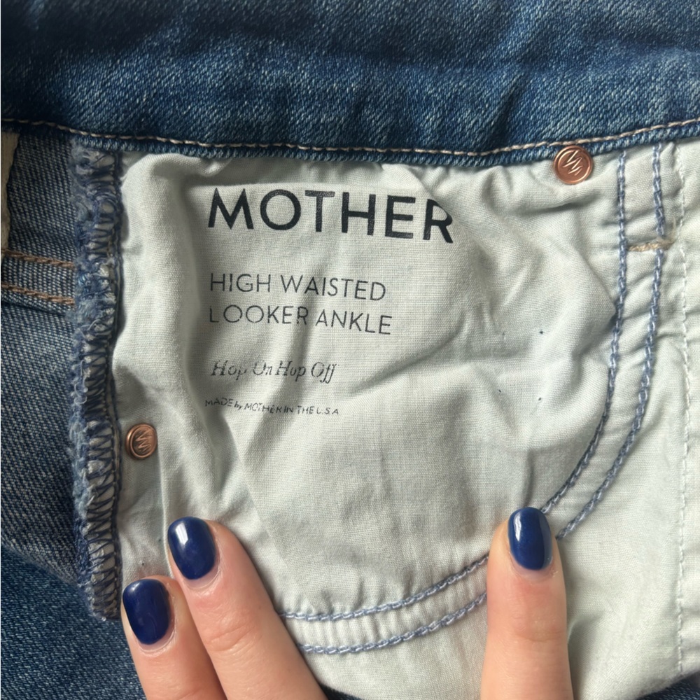 MOTHER - High Wasted Looker Ankle Jeans